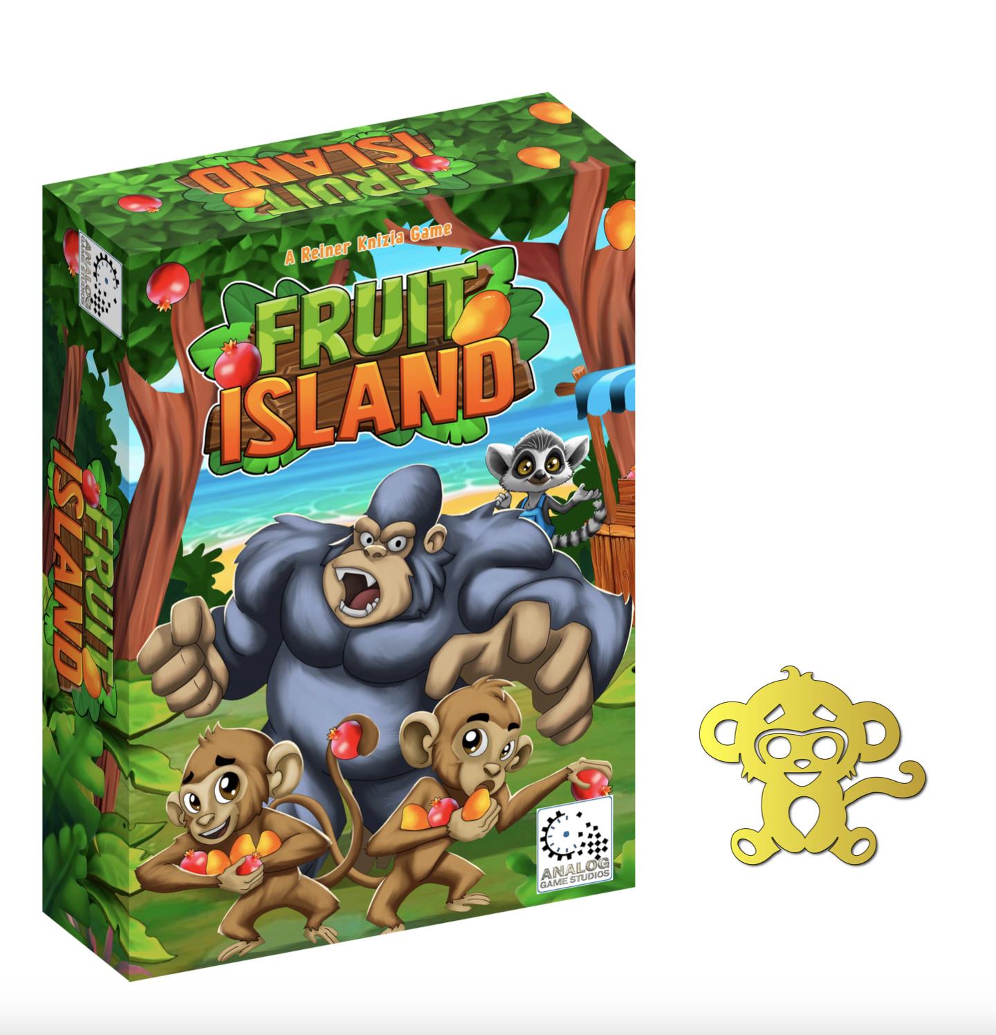 Fruit Island with Monkey pin